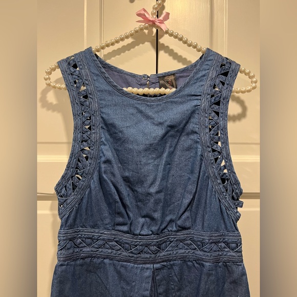 NWOT Free People New Romantics Highland Denim Dress - Picture 7 of 7